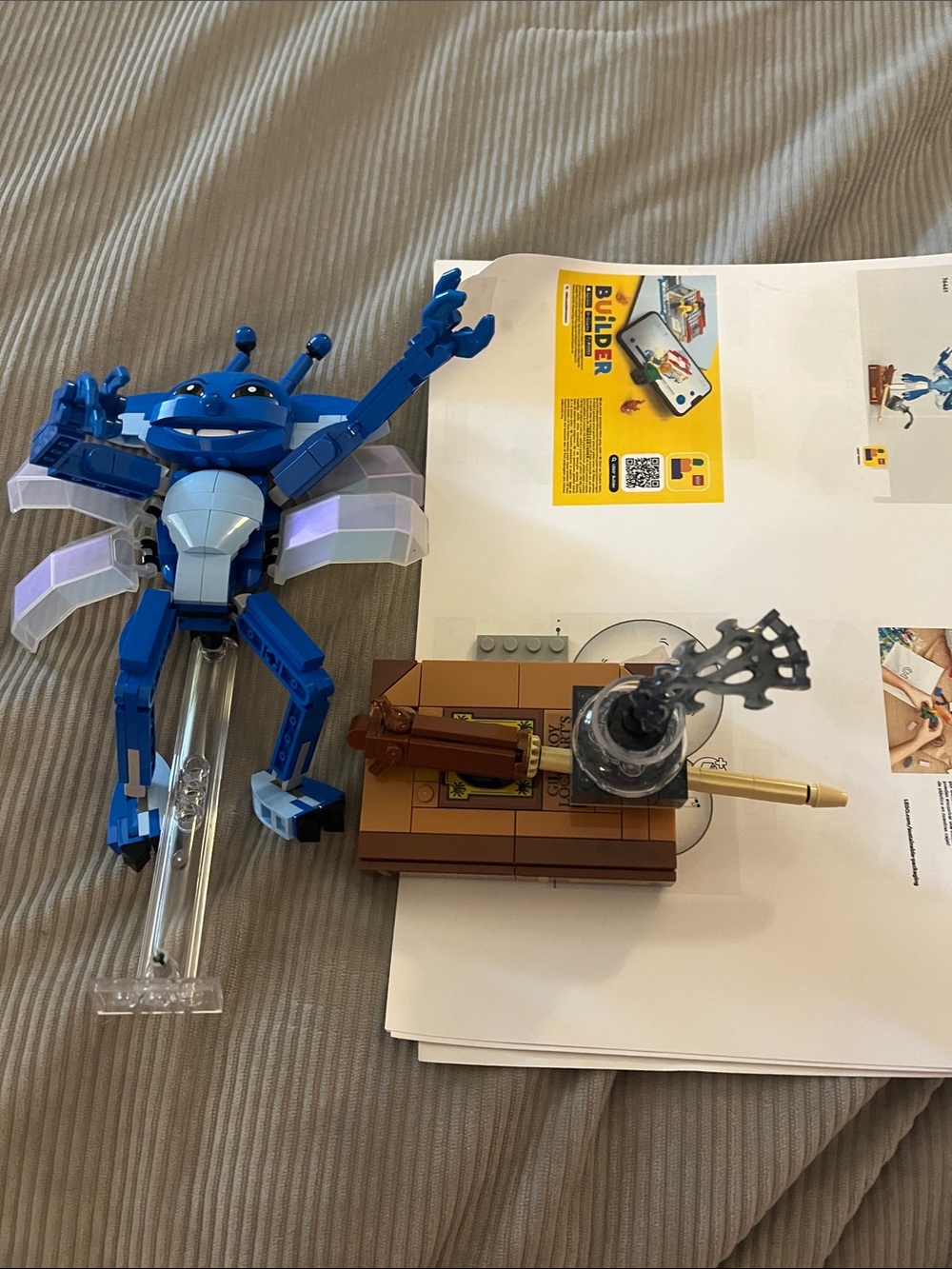 Harry Potter Lego Blue Bug Mech with Translucent Wings